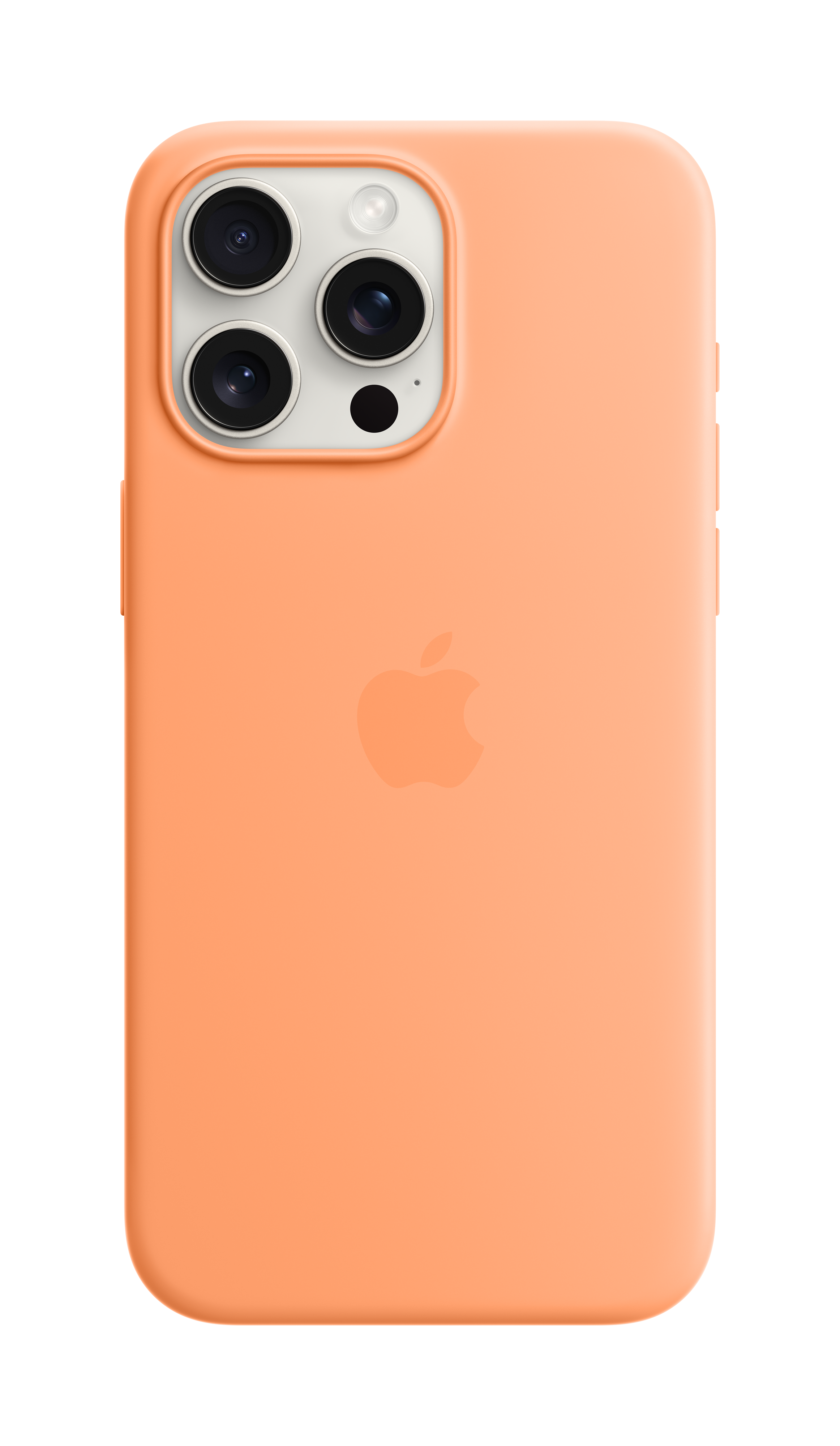 Apple Original iPhone 15 Pro Max Silicone Case mit MagSafe - Sorbet Orange