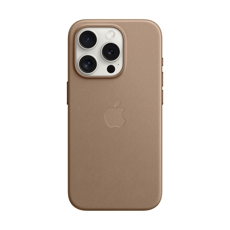 Apple Original iPhone 15 Pro Feingewebe Case mit MagSafe - Taupe
