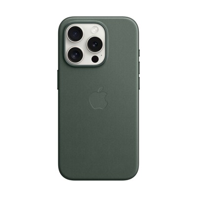 Apple Original iPhone 15 Pro Feingewebe Case mit MagSafe - Immergrün
