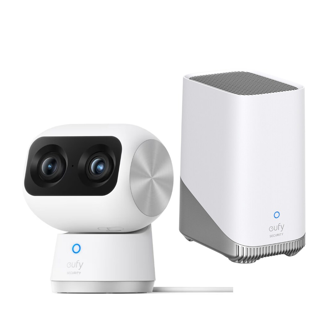 eufy S350 &Uuml;berwachungskamera 4K 360 Grad Dual-Cam Indoor + Homebase 3