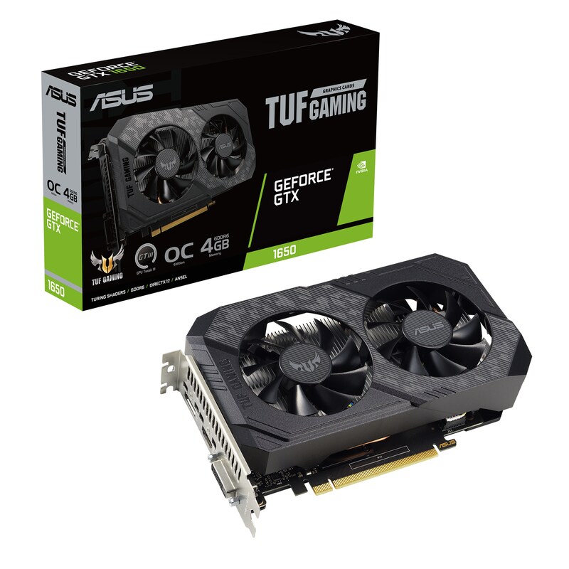 ASUS TUF GeForce GTX 1650 OC V2 4GB GDDR6 Grafikkarte DP/HDMI/DVI