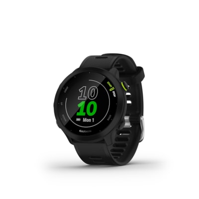 SC Run günstig Kaufen-Garmin Forerunner 55 schwarz. Garmin Forerunner 55 schwarz <![CDATA[• 2,6 cm (1 Zoll) MIP Display, Herzfrequenz-Sensor • 7 Tage Akkulaufzeit im Smartwatchmodus • Kunststoff Gehäuse, Silikon-Armband • Wasserdichtigkeit: 5 ATM, GPS/GLONASS/Gallileo