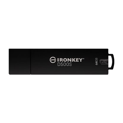 Kingston 64 GB IronKey D500S verschl&uuml;sselter USB-Stick USB-A 3.2 Gen1 Standard