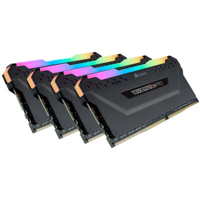 Corsair Vengeance RGB PRO 128GB DDR4-3000 Kit (4x 32GB), CL16, schwarz