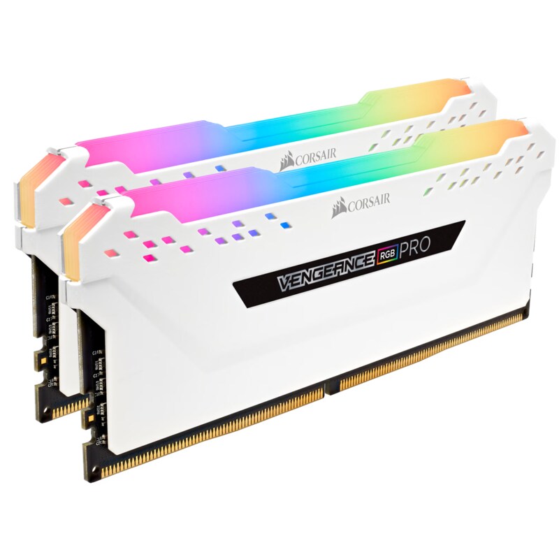 Corsair Vengeance RGB PRO 16GB DDR4-3600 Kit (2x 8GB), CL18, weiß