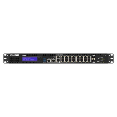 SATA auf günstig Kaufen-QNAP QGD-1602-C3558-8G Smart Edge Switch mit 2,5 GbE und 10 GbE Fähigkeit. QNAP QGD-1602-C3558-8G Smart Edge Switch mit 2,5 GbE und 10 GbE Fähigkeit <![CDATA[• 10 GbE Konnektivität • Zwei M.2 PCIe Steckplätze • Zwei SATA Laufwerkseinsch