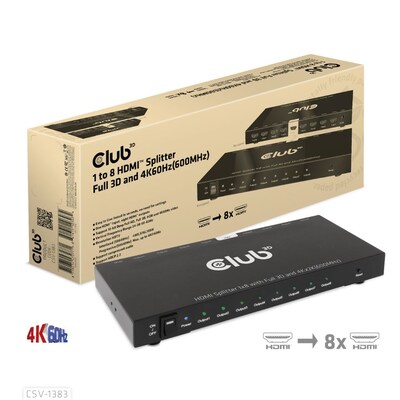 windows 8 günstig Kaufen-Club 3D 1 auf 8 HDMI™ Splitter Full 3D und 4K60Hz(600MHz). Club 3D 1 auf 8 HDMI™ Splitter Full 3D und 4K60Hz(600MHz) <![CDATA[• 1 auf 8 HDMI™ Splitter • Betriebssystemunterstützung: Windows/Linux/Apple Mac OS • Farbe: schwarz]]>. 