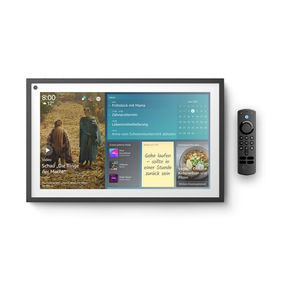 HD Display günstig Kaufen-Amazon Echo Show 15 + Fernbedienung - 15,6-Zoll-Smart-Display in Full HD, Alexa und Fire TV integriert. Amazon Echo Show 15 + Fernbedienung - 15,6-Zoll-Smart-Display in Full HD, Alexa und Fire TV integriert <![CDATA[• 15,6 Zoll (40 cm) 1080p-Smart-Displ
