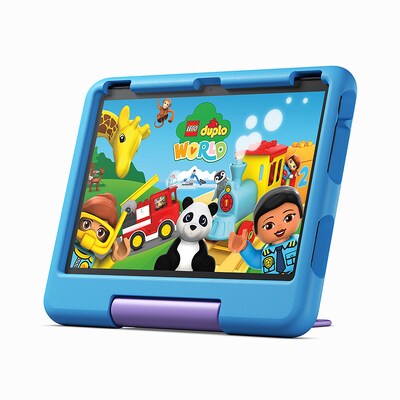 IO E  günstig Kaufen-Amazon Fire HD 10 Kids Tablet für Kinder ab dem Vorschulalter - Mit 10-Zoll-Display und Kindersicherung - Version 2023, 32 GB, blau. Amazon Fire HD 10 Kids Tablet für Kinder ab dem Vorschulalter - Mit 10-Zoll-Display und Kindersicherung - Versio