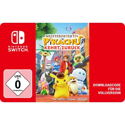 digital  günstig Kaufen-Detective Pikachu Returns - Nintendo Digital Code. Detective Pikachu Returns - Nintendo Digital Code <![CDATA[• Plattform: Nintendo Switch • Genre: Action-, Strategie- und Abenteuerspiel • Altersfreigabe USK: ab 0 Jahre • Produktart: Digitaler Cod