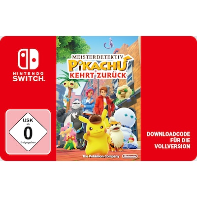 Pikachu günstig Kaufen-Detective Pikachu Returns - Nintendo Digital Code. Detective Pikachu Returns - Nintendo Digital Code <![CDATA[• Plattform: Nintendo Switch • Genre: Action-, Strategie- und Abenteuerspiel • Altersfreigabe USK: ab 0 Jahre • Produktart: Digitaler Cod