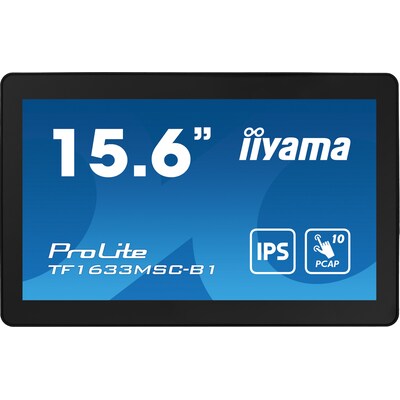iiyama ProLite TF1633MSC-B1 39,5cm (15,6") FHD IPS Touch-Monitor HDMI/DP/USB