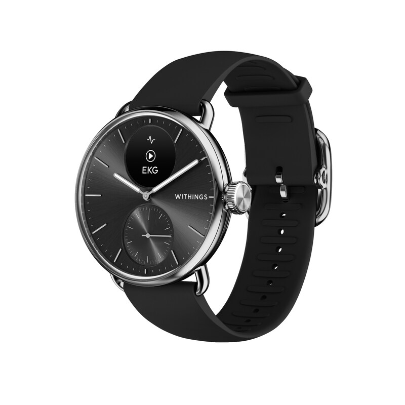 Withings ScanWatch 2 38mm schwarz EKG, Blutsauerstoffgehalt, Schlafüberwachung