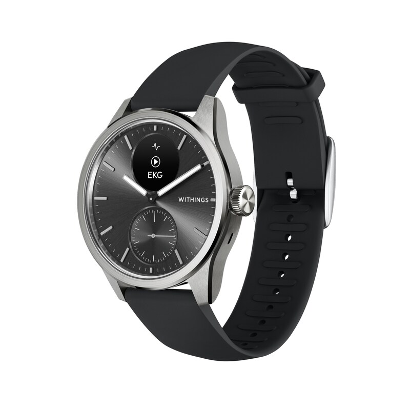 Withings ScanWatch 2 42mm schwarz EKG, Blutsauerstoffgehalt, Schlafüberwachung