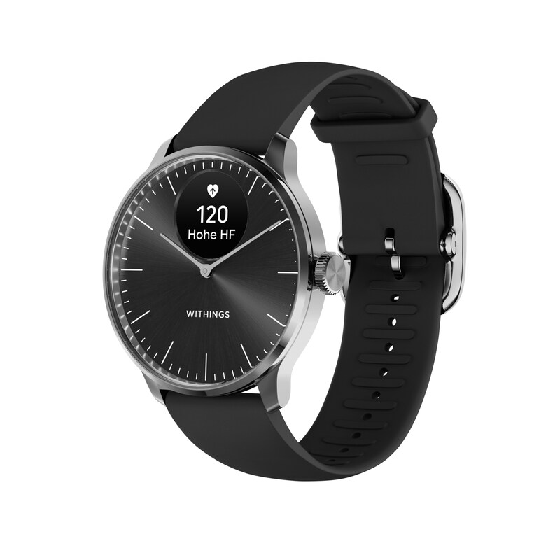 Withings ScanWatch Light schwarz Herzfrequenzmessung, Schlafüberwachung