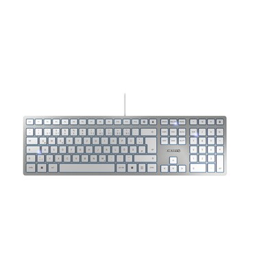 USB deutsch günstig Kaufen-Cherry KC 6000 Slim Keyboard USB silber. Cherry KC 6000 Slim Keyboard USB silber <![CDATA[• Anwendungsbereich: professionelles Arbeiten, Nummernblock integriert • Kabelgebunden (USB) • Layout: deutsch • silber, 660g, 15,0 mm x 440 mm x 170 mm (H x