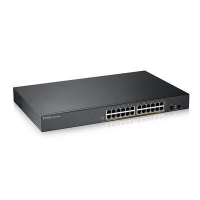 HP Smart günstig Kaufen-Zyxel GS1900-24HPv2. Zyxel GS1900-24HPv2 <![CDATA[• 24x 1000Base-T Smart Managed PoE+ Switch • davon 24 Ports mit PoE+ (30W, max. Budget 10W) • 2x SFP (100M / 1Gb/) • Rackmount-Fähig]]>. 