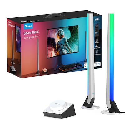 Alexa günstig Kaufen-Govee RGBIC Gaming Light Bars. Govee RGBIC Gaming Light Bars <![CDATA[• Lichtbalken • Farbe: Weiß • Amazon Alexa - Apple HomeKit - Google Home • Einfache Installation • Sprachsteuerung für Farben, Szenen und dynamische Effekte]]>. 