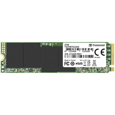 Transcend günstig Kaufen-Transcend SSD MTE220S NVMe PCIe Gen3 x4 2TB. Transcend SSD MTE220S NVMe PCIe Gen3 x4 2TB <![CDATA[• 2 TB • M.2 2280 Card, PCIe 3.0 • Maximale Lese-/Schreibgeschwindigkeit: 3500 MB/s / 2700 MB/s • Flash-Speicher-Bauart: 3D TLC NAND • 3D TLC NAND]