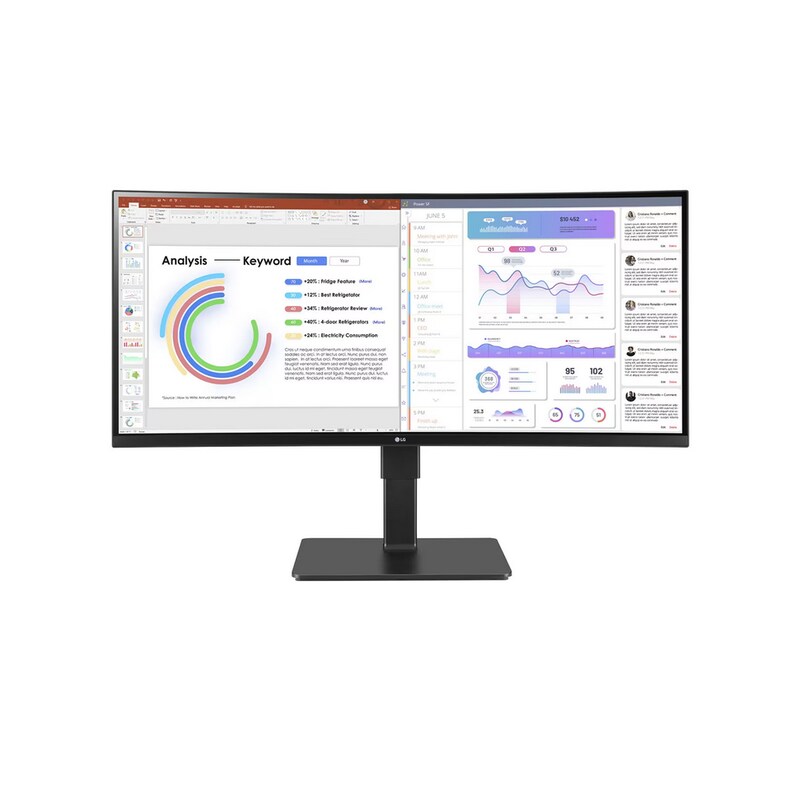 LG 34BQ77QB-B 86.7cm (34") UWQHD 21:9 IPS curved Monitor HDMI/DP/USB-C