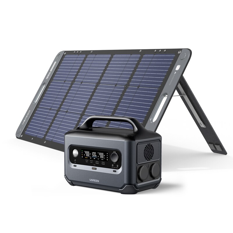 BUNDLE UGREEN PowerRoam GS600 Portable Powerstation  600W mit 100W Solar Panel
