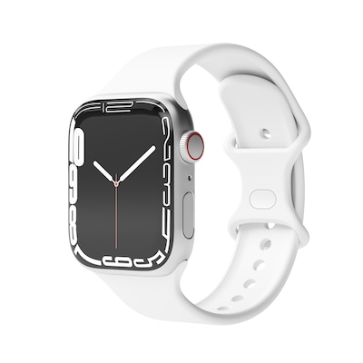 Uhr ist günstig Kaufen-Vonmählen Silicone Loop Case 2 Band One White 42/44/45/49mm. Vonmählen Silicone Loop Case 2 Band One White 42/44/45/49mm <![CDATA[• Sportliches Uhrenarmband im schlanken Design für die Apple Watch • Das Armband ist aus Silikon gefertigt •