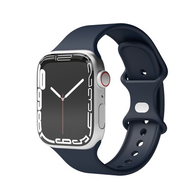 Case/Schutzbox günstig Kaufen-Vonmählen Silicone Loop Case 2 Band One Navy 42/44/45/49mm. Vonmählen Silicone Loop Case 2 Band One Navy 42/44/45/49mm <![CDATA[• Sportliches Uhrenarmband im schlanken Design für die Apple Watch • Das Armband ist aus Silikon gefertigt • U