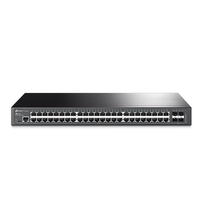 1000 S günstig Kaufen-TP-Link TL-SG3452 48x GB-LAN (4x Gigabit SFP). TP-Link TL-SG3452 48x GB-LAN (4x Gigabit SFP) <![CDATA[• 48x RJ-45 (10/100/1000Base-T) • 4x SFP (1Gb/s) • Manaed, VLAN-fähig, Rackmountfähigg • Lüfterlos, Internes Netzteil]]>. 