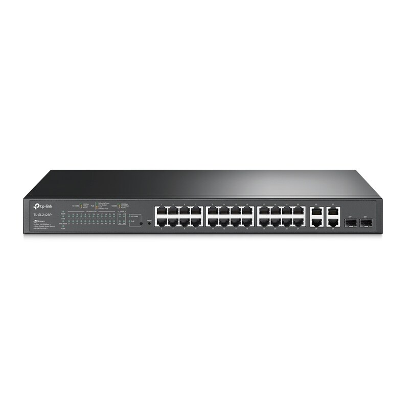 TP-Link TL-SL2428P 24x GB-LAN (4x PoE+)