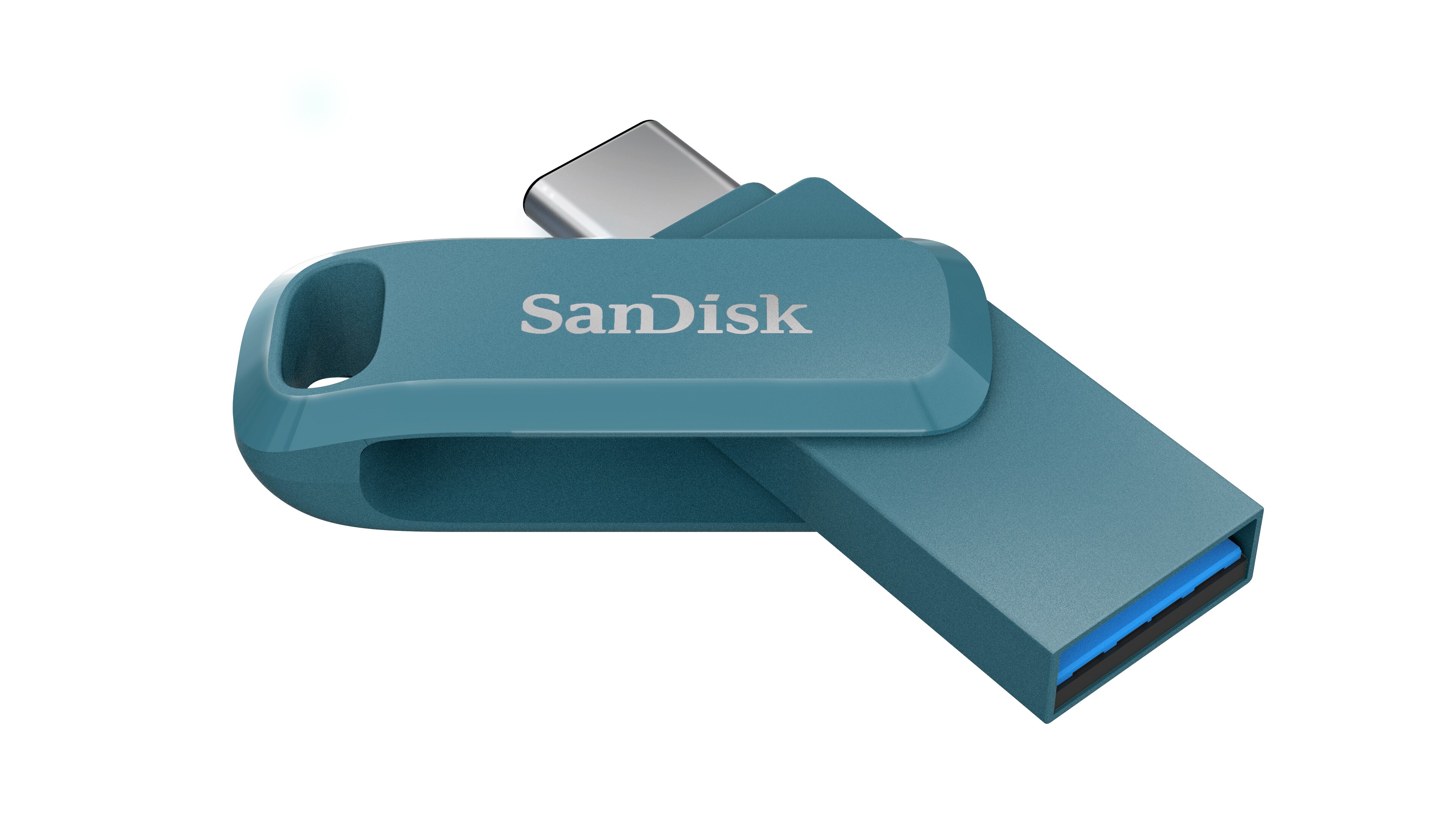 SanDisk Ultra Dual Drive Go 256 GB USB 3.1 Type-C / USB-A Stick Navagio Bay Blau