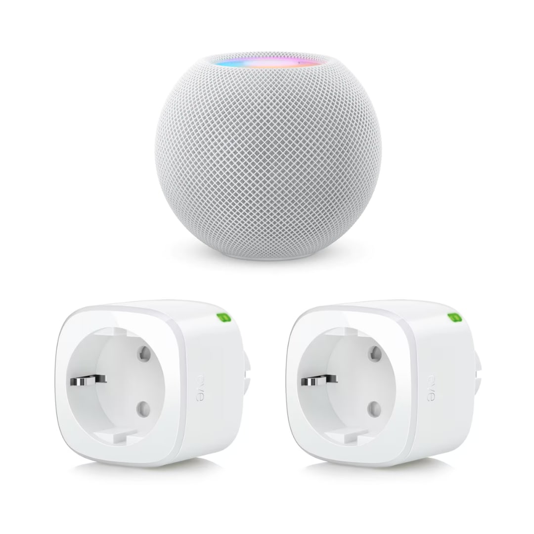 Eve Energy (Matter) - Smarte Steckdose , 2er Pack mit HomePod mini