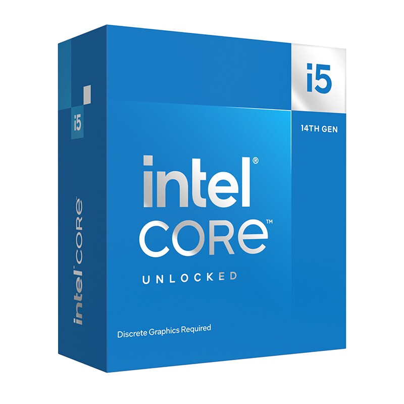 INTEL Core i5-14600KF 3,5 GHz 6+8 Kerne 24MB Cache Sockel 1700 Boxed o. L&uuml;fter