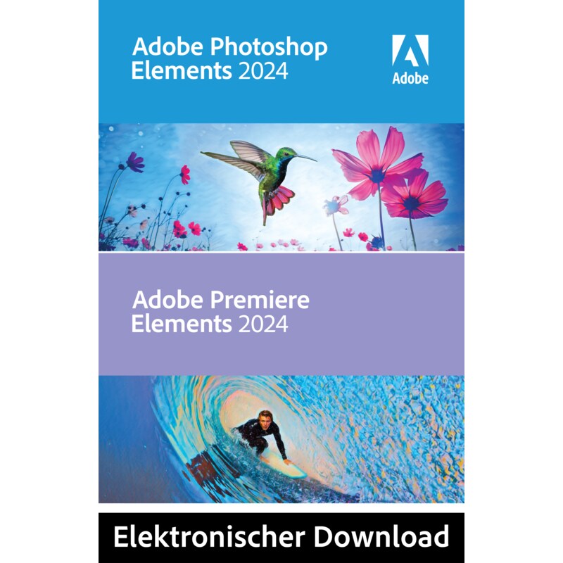Adobe Photoshop & Premiere Elements 2024 | Windows | Download & Produktschlüssel