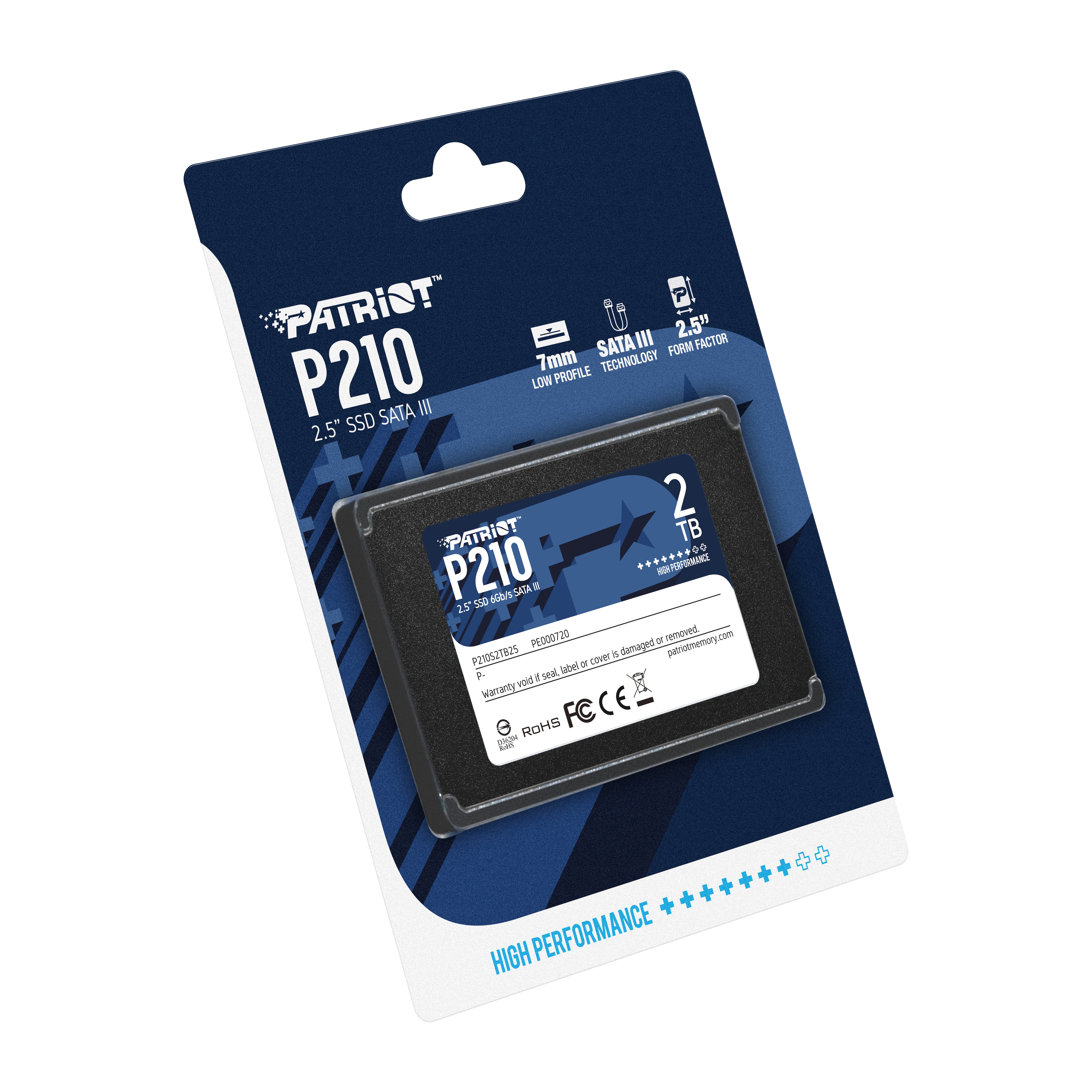 Patriot P210 SATA SSD 2TB 2,5 Zoll