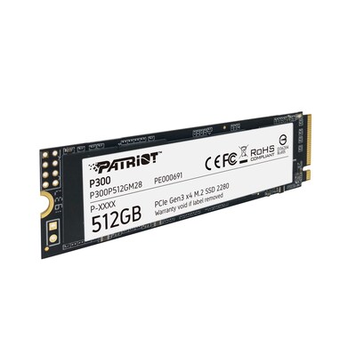 RH 300 günstig Kaufen-Patriot P300 SSD 512GB NVMe M2 2280. Patriot P300 SSD 512GB NVMe M2 2280 <![CDATA[• 512 GB - 3,8 mm Bauhöhe • M.2 2280 Card, PCIe 3.0 • Maximale Lese-/Schreibgeschwindigkeit: 1700 MB/s / 1200 MB/s • Mainstream: Sehr gutes Preisleistungs-Verhältn