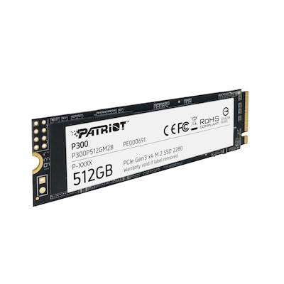 512GB SSD günstig Kaufen-Patriot P300 SSD 512GB NVMe M2 2280. Patriot P300 SSD 512GB NVMe M2 2280 <![CDATA[• 512 GB - 3,8 mm Bauhöhe • M.2 2280 Card, PCIe 3.0 • Maximale Lese-/Schreibgeschwindigkeit: 1700 MB/s / 1200 MB/s • Mainstream: Sehr gutes Preisleistungs-Verhältn