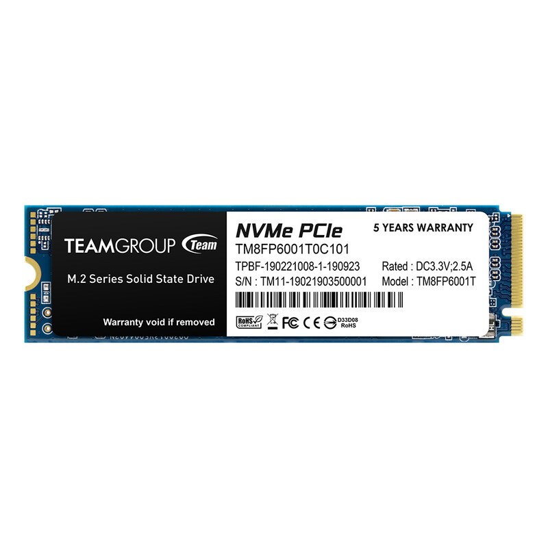 Team MP33 SSD 1TB M.2 PCIe G3x4 2280