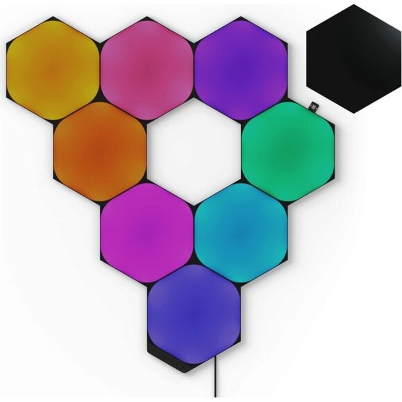 Nanoleaf Shapes Ultra Black Hexagons Starter Kit - 9PK