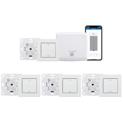 von Star günstig Kaufen-Homematic IP Starter Set Beschattung für vier Rollladen inkl. Access Point. Homematic IP Starter Set Beschattung für vier Rollladen inkl. Access Point <![CDATA[• Smarte Steuerung von Rollläden oder Markisen • Access Point verbindet die Home