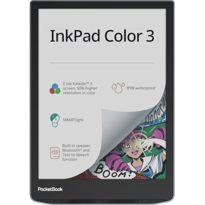 to Eu günstig Kaufen-PocketBook InkPad Color 3 eReader stormy sea mit 300 DPI 32GB. PocketBook InkPad Color 3 eReader stormy sea mit 300 DPI 32GB <![CDATA[• Display: 1404 × 1872 (Graustufen), 702 x 936 (Farbe) • Speicher: 32 GB • Beleuchtung: 16 (Graustufen)]]>. 