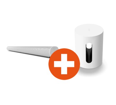 Sonos Arc Multiroom-Soundbar + Sonos SUB Mini Suboofer wei&szlig;