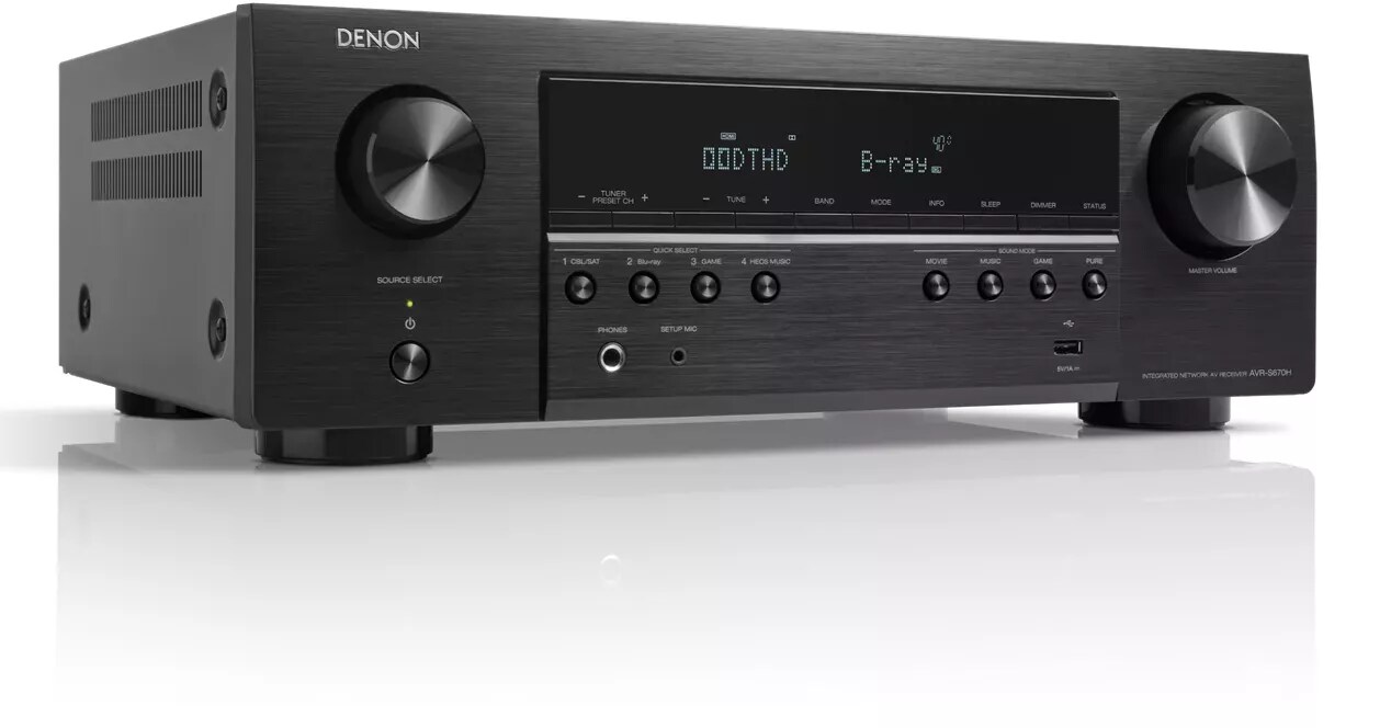 Denon AVR-S670H 5.2 Netzwerk-AV-Receiver 8K HEOS schwarz