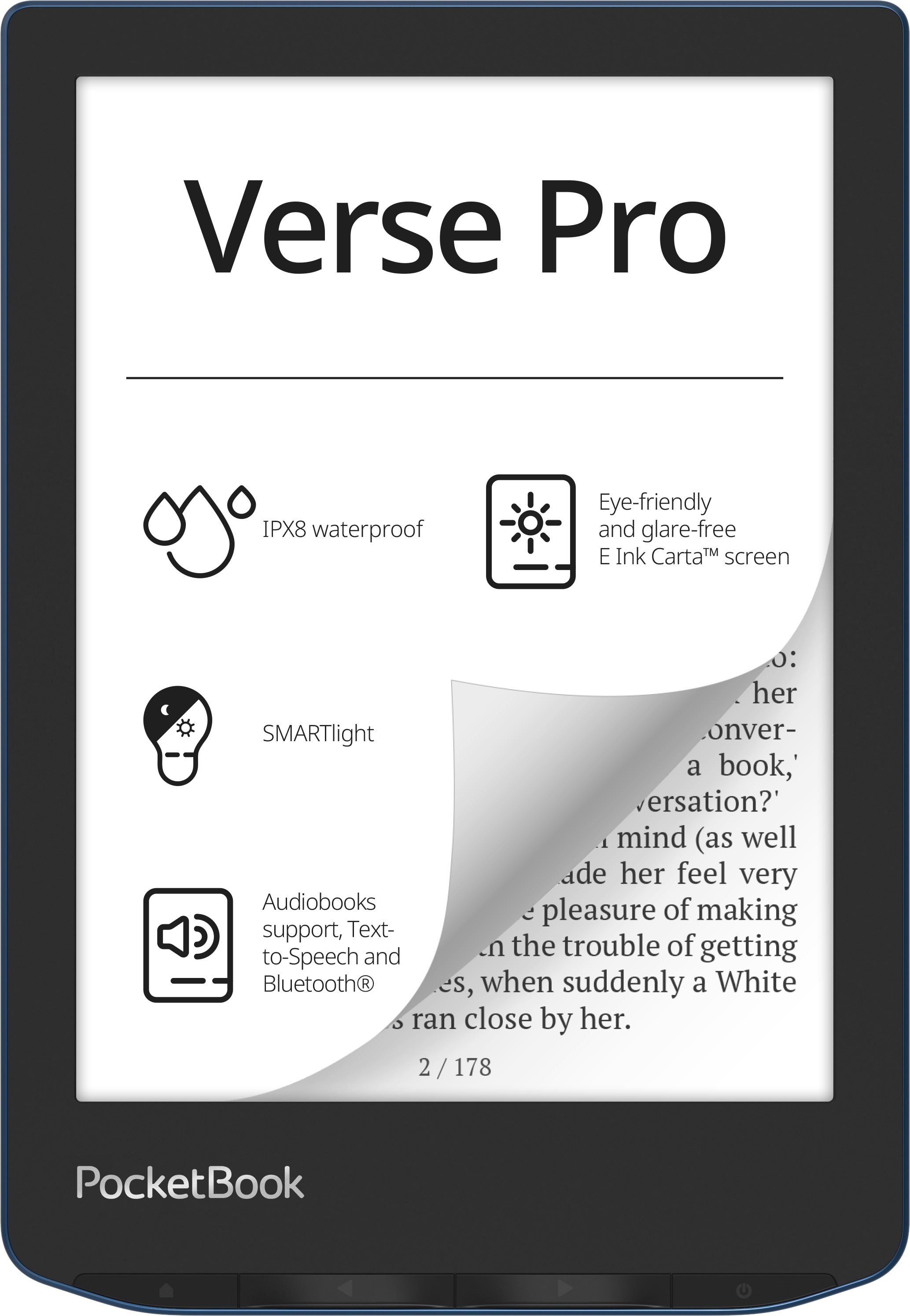 PocketBook Verse Pro eReader azure mit 300 DPI 16 GB