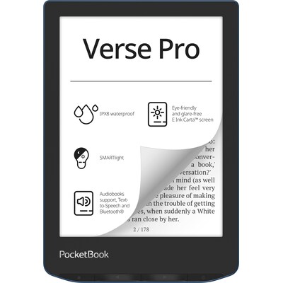 ck 1 günstig Kaufen-PocketBook Verse Pro eReader azure mit 300 DPI 16 GB. PocketBook Verse Pro eReader azure mit 300 DPI 16 GB <![CDATA[• Display: 1072 × 1448 • Speicher: 16 GB • Beleuchtung: 16 (Graustufen)]]>. 