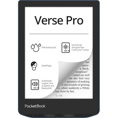 Mi 6 günstig Kaufen-PocketBook Verse Pro eReader azure mit 300 DPI 16 GB. PocketBook Verse Pro eReader azure mit 300 DPI 16 GB <![CDATA[• Display: 1072 × 1448 • Speicher: 16 GB • Beleuchtung: 16 (Graustufen)]]>. 