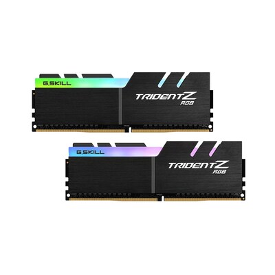 Skill günstig Kaufen-64GB (2x32GB) G.Skill TridentZ RGB DDR4-3600 CL16 RAM Speicher Kit. 64GB (2x32GB) G.Skill TridentZ RGB DDR4-3600 CL16 RAM Speicher Kit <![CDATA[• 64 GB (RAM-Module: 2 Stück) • DDR4-RAM 3600 MHz • CAS Latency (CL) 16 • Anschluss:288-pin, Spannung:1,45 Volt