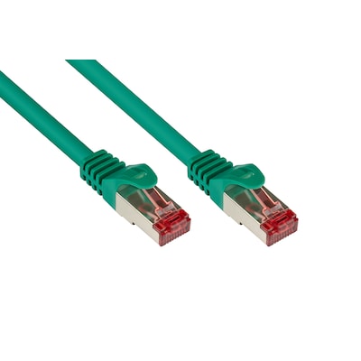 RJ45 Kabel günstig Kaufen-Good Connections 0,15m RNS Patchkabel CAT6 S/FTP PiMF grün. Good Connections 0,15m RNS Patchkabel CAT6 S/FTP PiMF grün <![CDATA[• Cat.6 Patchkabel, 250 MHz, Rastnasenschutz (RNS) • Anschlüsse: 2x RJ45-Stecker, Schirmung: S/FTP, PiMF • Inn