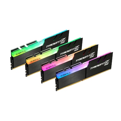RGB 64GB günstig Kaufen-64GB (4x16GB) G.Skill TridentZ RGB DDR4-3200 CL16 RAM Speicher Kit. 64GB (4x16GB) G.Skill TridentZ RGB DDR4-3200 CL16 RAM Speicher Kit <![CDATA[• 64 GB (RAM-Module: 4 Stück) • DDR4-RAM 3200 MHz • CAS Latency (CL) 16 • Anschluss:288-pin, Spannung: