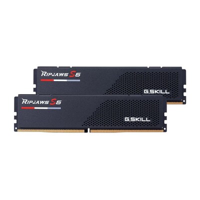 GB Kit günstig Kaufen-32GB (2x16GB) G.Skill Ripjaws S5 Black DDR5-5200 CL36 RAM Speicher Kit. 32GB (2x16GB) G.Skill Ripjaws S5 Black DDR5-5200 CL36 RAM Speicher Kit <![CDATA[• 32 GB (RAM-Module: 2 Stück) • DDR5-RAM 5200 MHz • CAS Latency (CL) 36 • Anschluss:288-pin, S