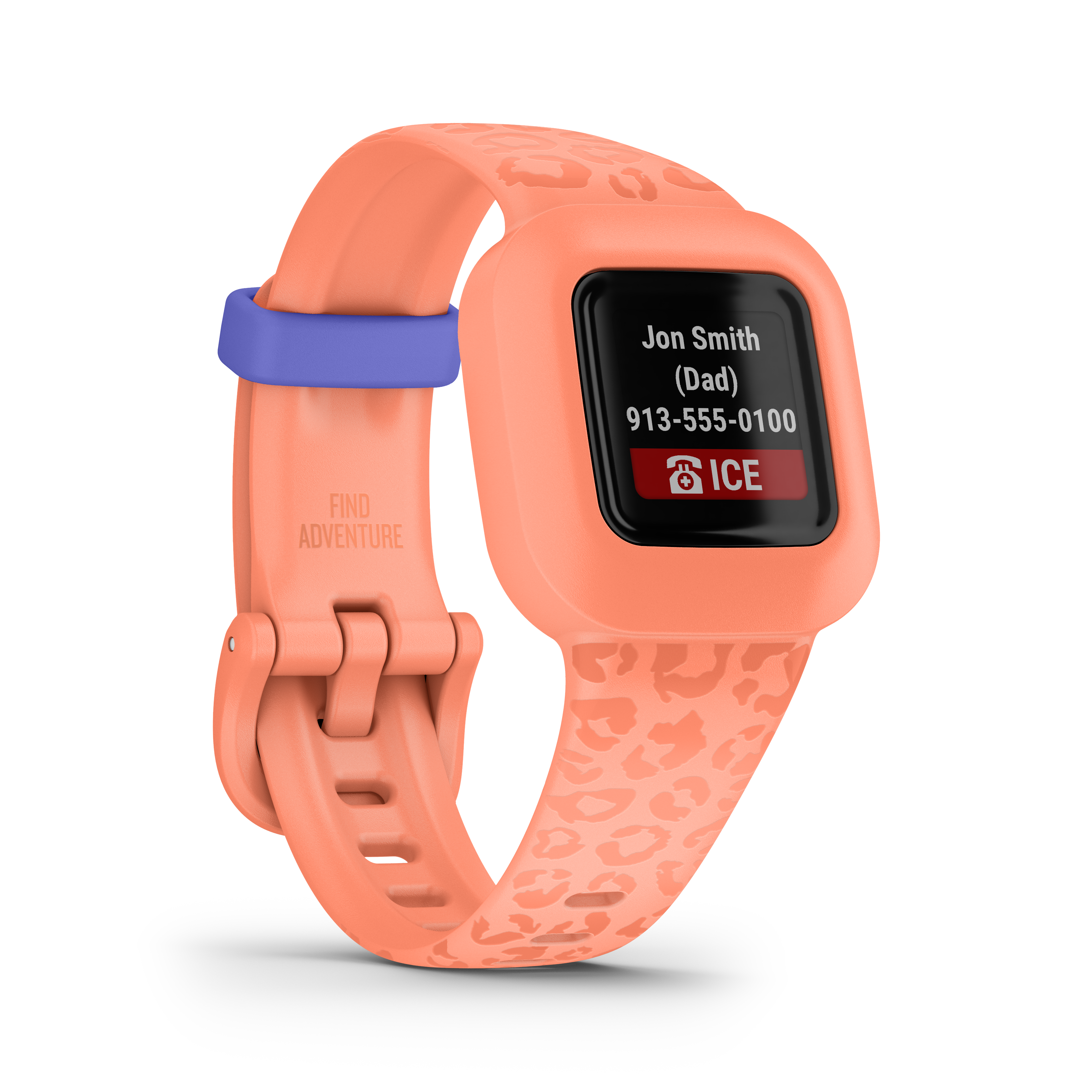 Garmin vivofit jr. 3 Peach Leopard